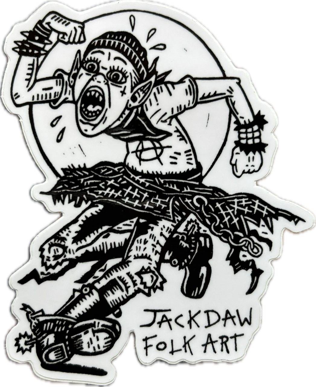 Bat Boy Skank Sticker