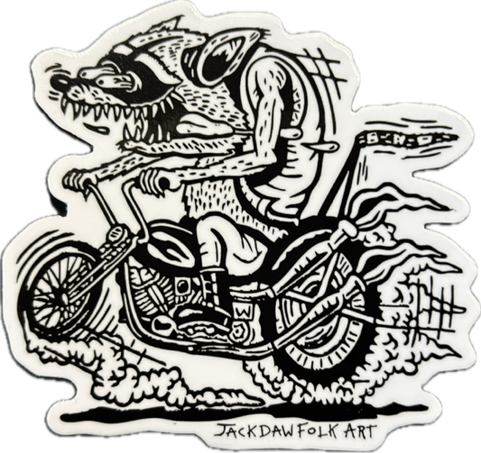 Racoon Fink Sticker